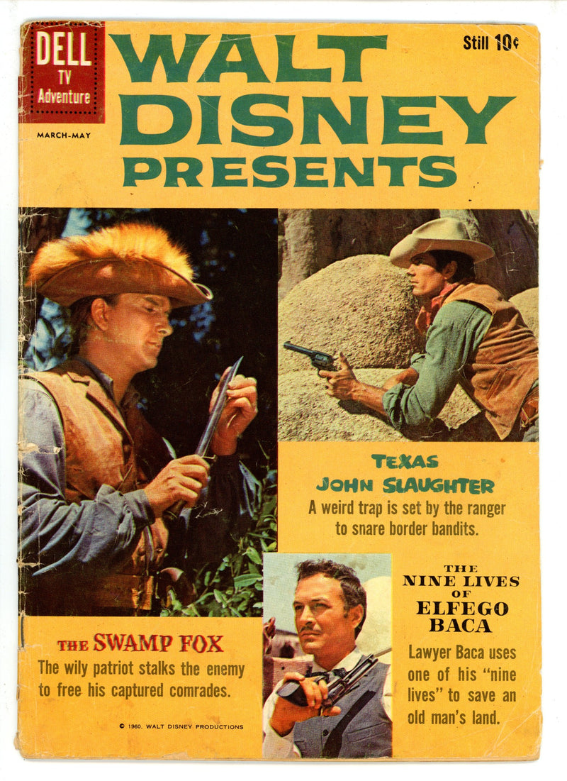 Walt Disney Presents 3 Art Back Cover Variant GD (1960)