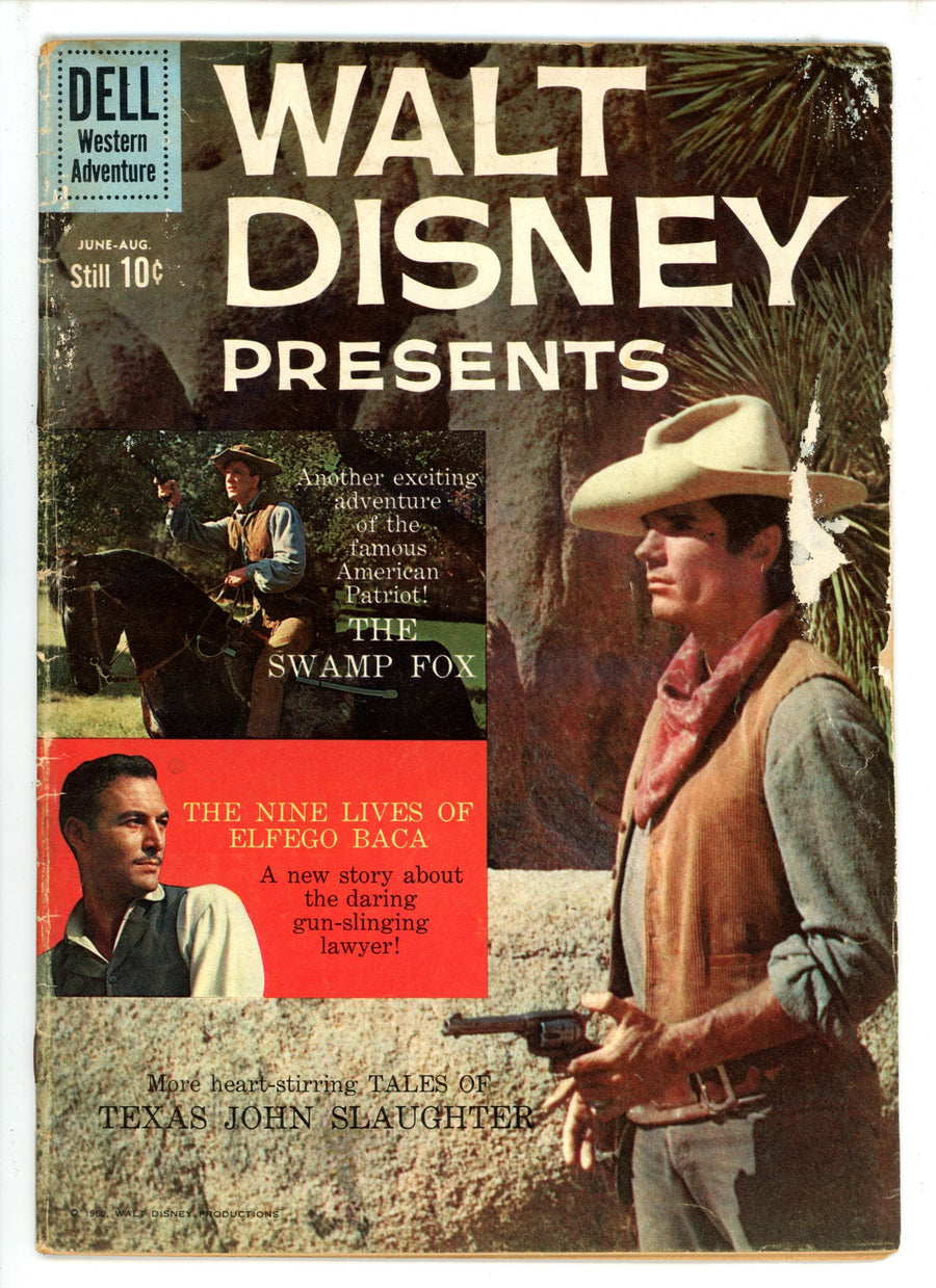 Walt Disney Presents 4 Ad Back Cover Variant GD+ (1960)