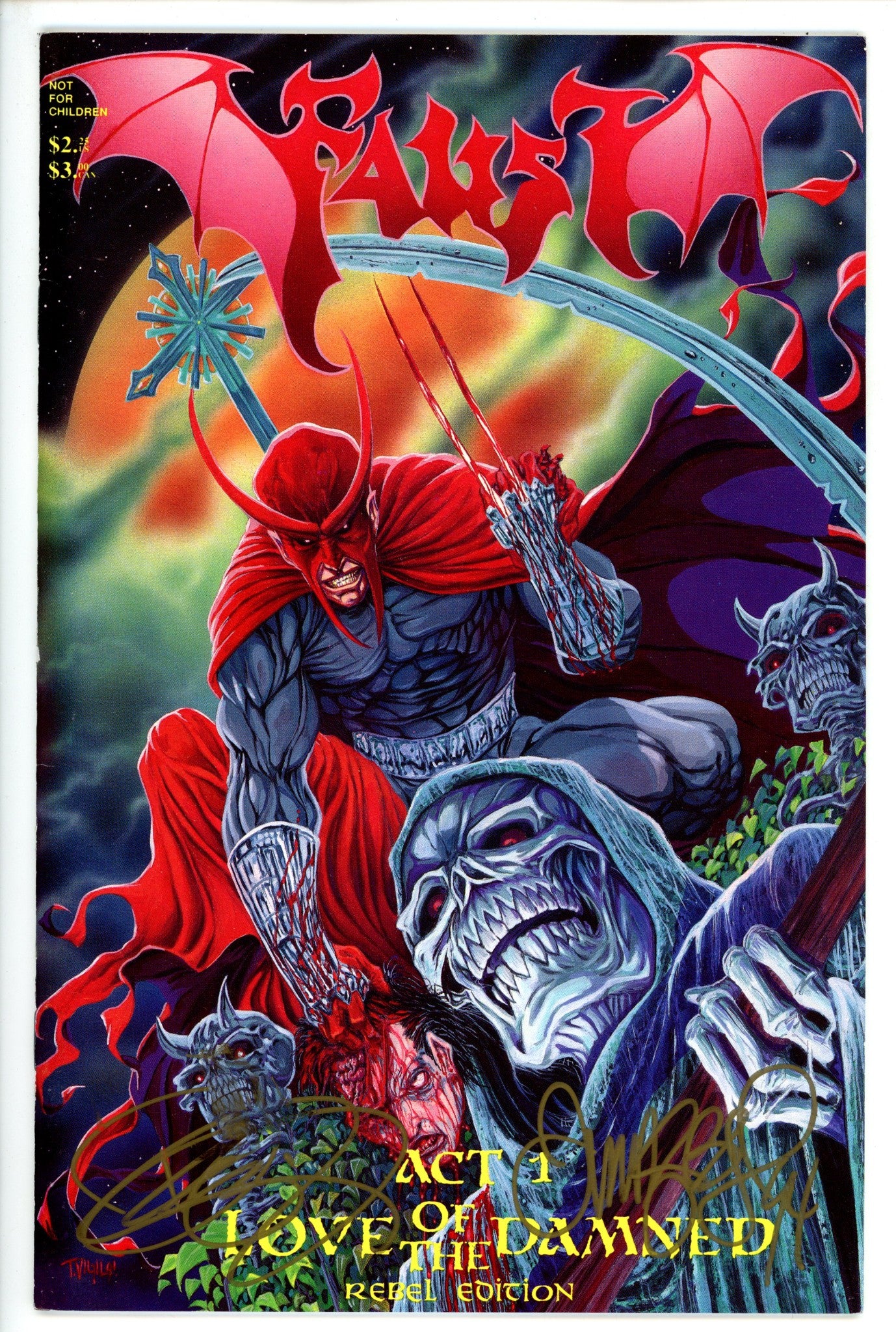 Faust Vol 2 1 3rd Print, Signed Vigil and Quinn NM