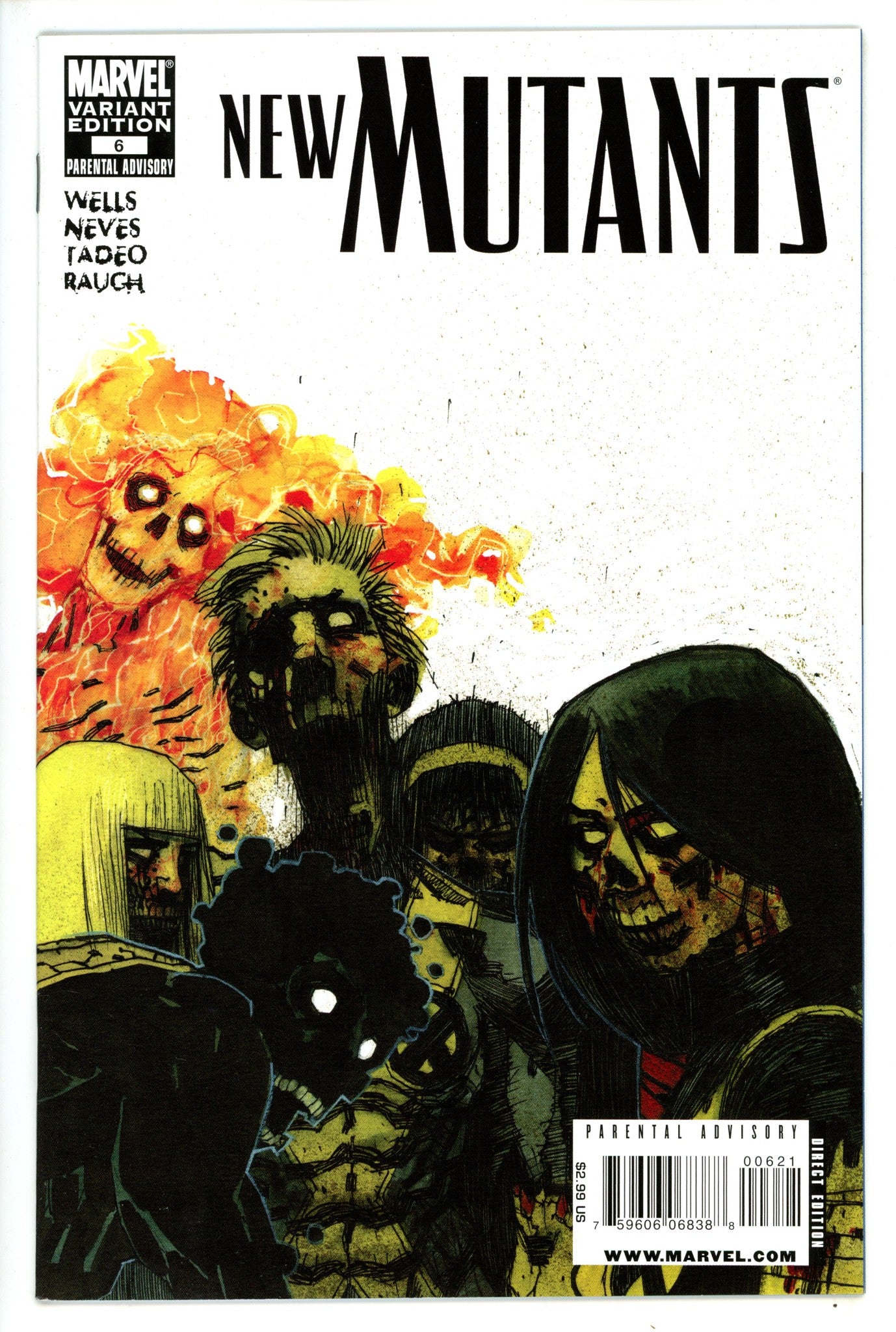 New Mutants Vol 3 6 Zombie Variant NM