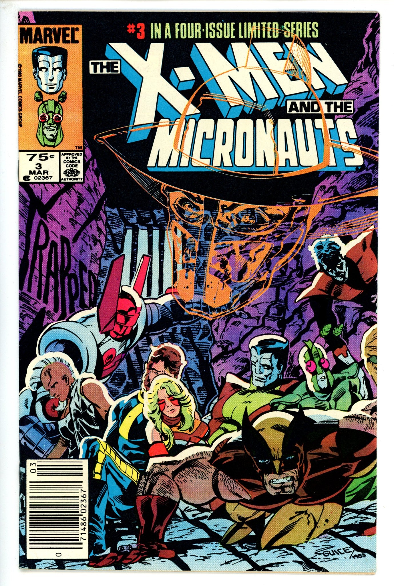The X-Men and the Micronauts  3 Canadian NM-