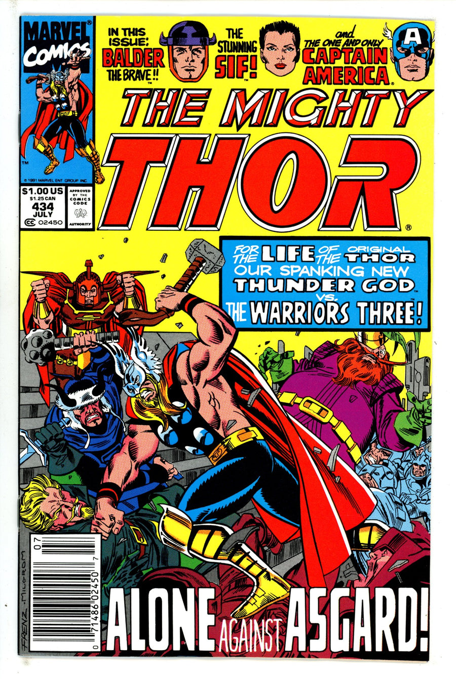 Thor Vol 1 434 Newsstand (1991)