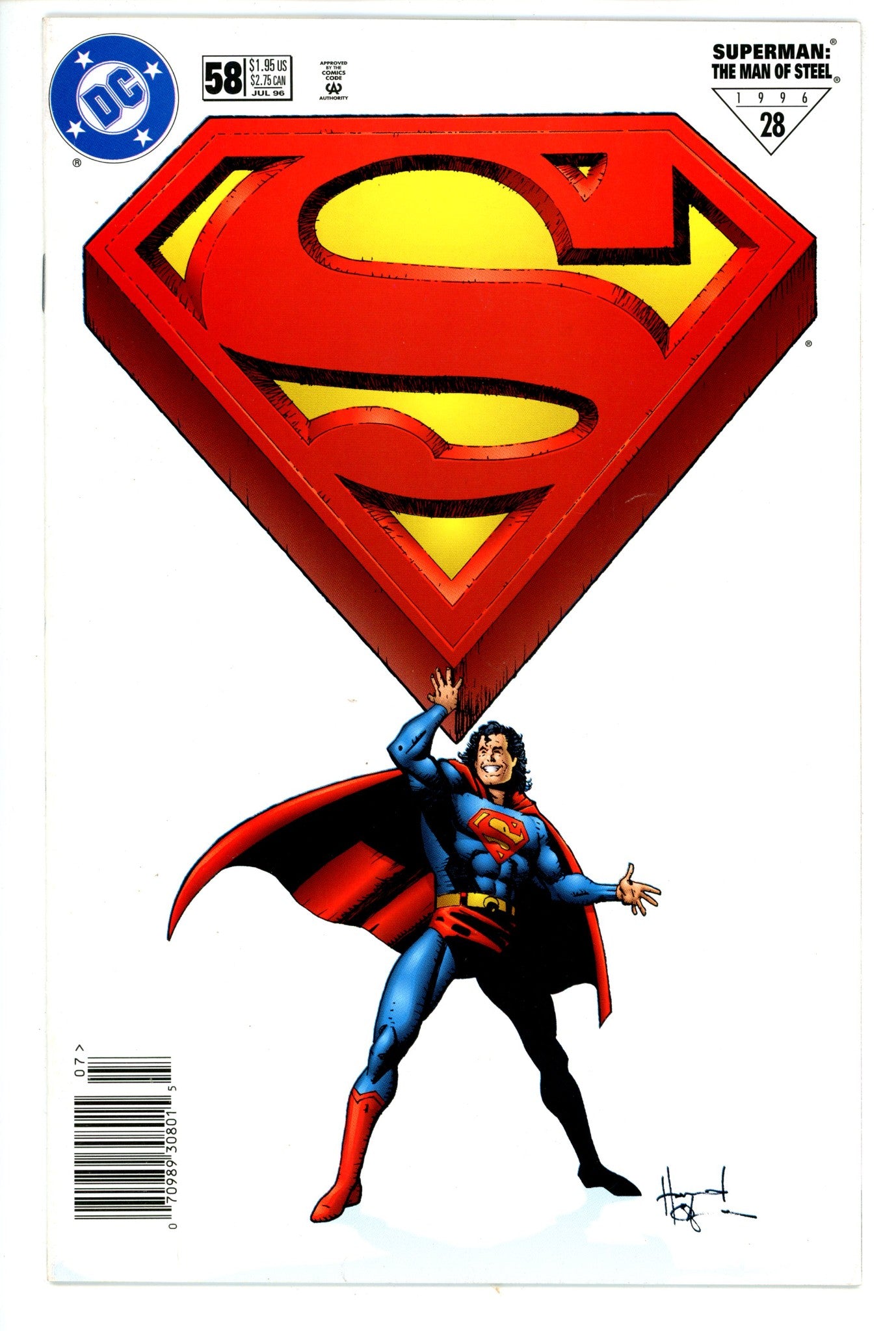 Superman: The Man of Steel 58 Newsstand