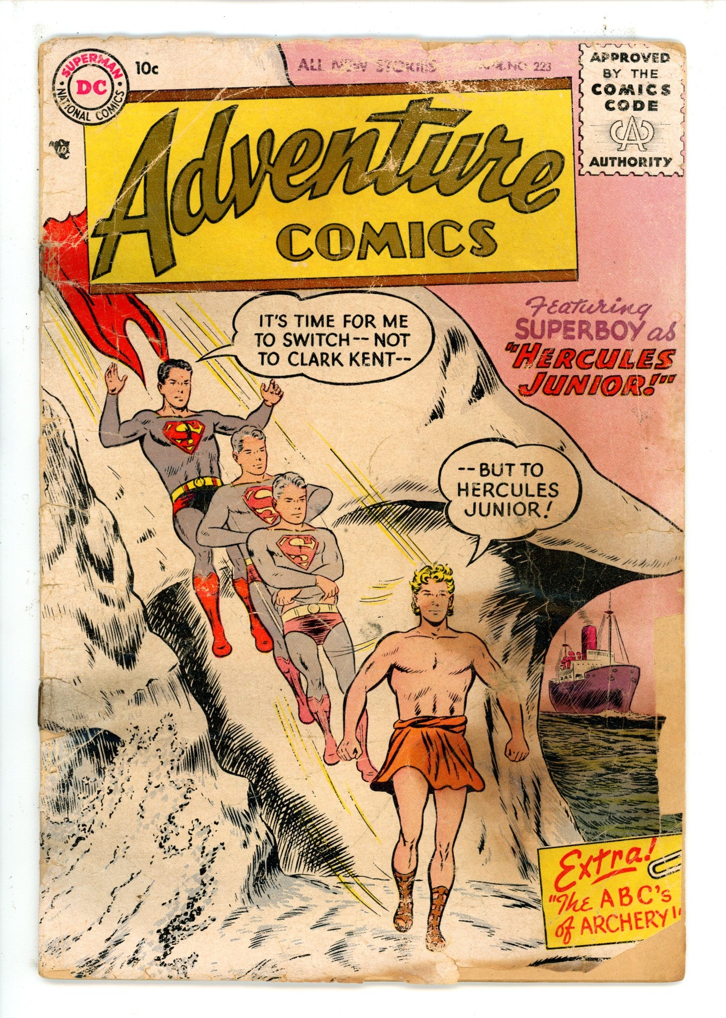 Adventure Comics Vol 1 223 Missing Back Cover