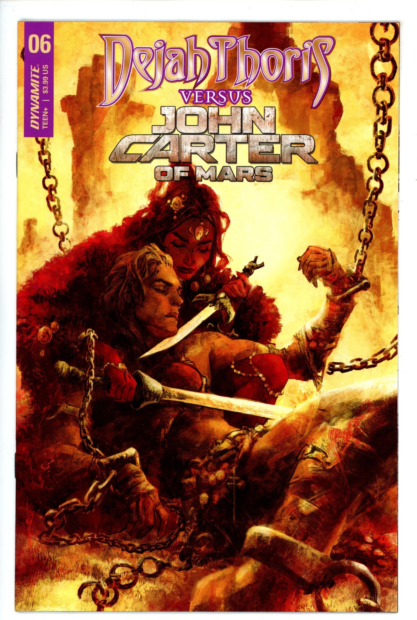 Dejah Thoris vs John Carter Warlord of Mars 6 Fiumara Variant (2022)