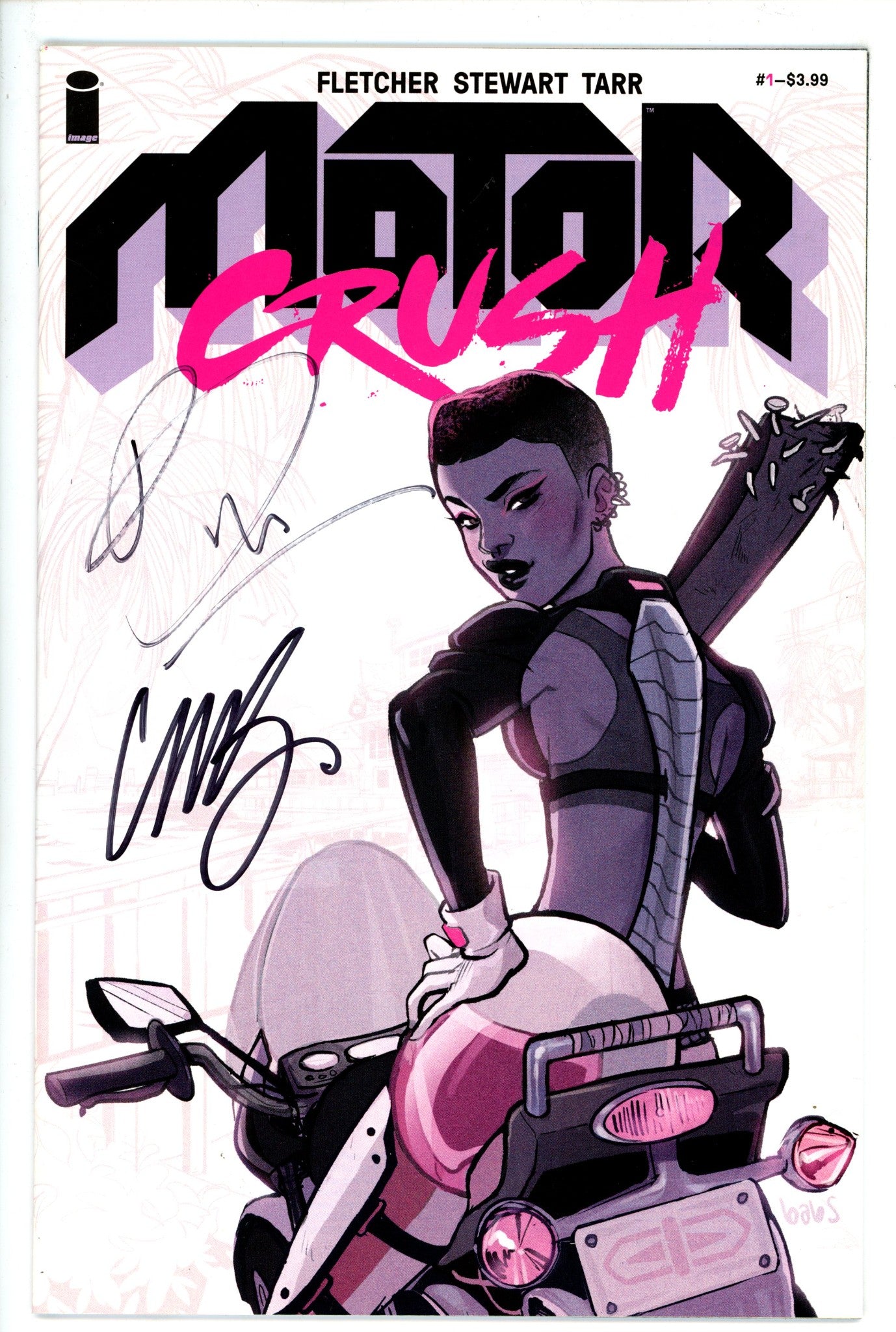 Motor Crush 1 2nd Print Signed Fletcher and Tarr