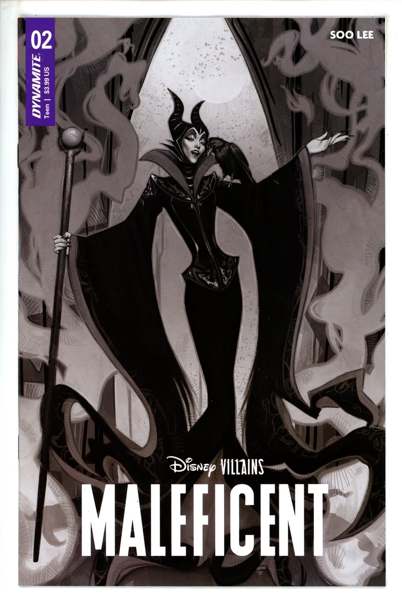Disney Villains Maleficent 2 Puebla B&W Incentive Variant (2023)