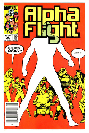 Alpha Flight Vol 1 25 Newsstand (1985)