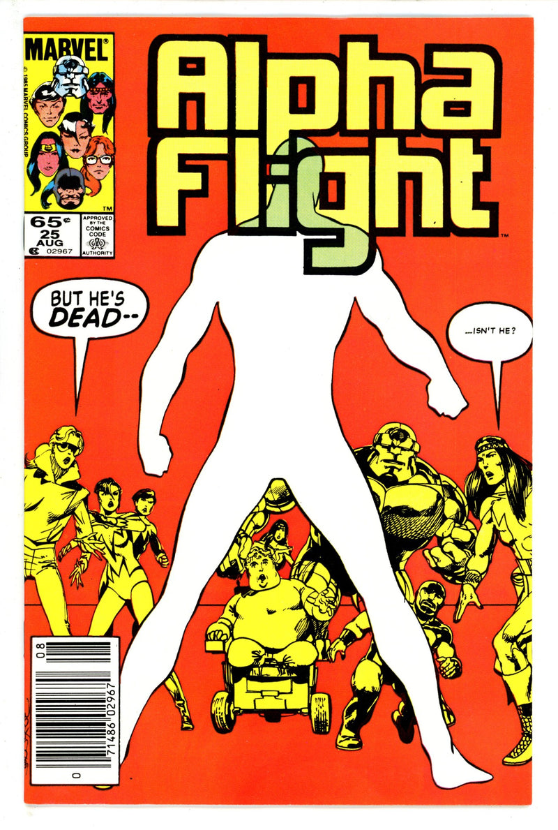 Alpha Flight Vol 1 25 Newsstand (1985)