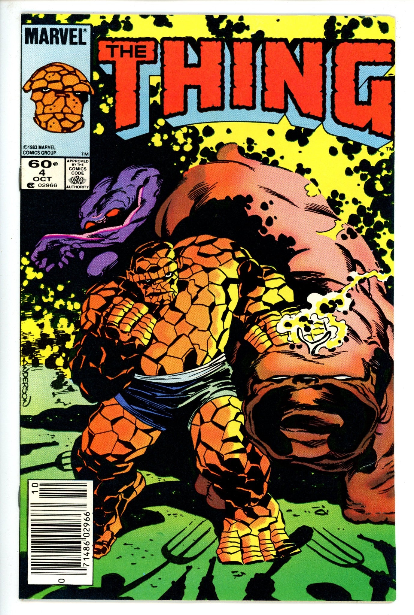 The Thing Vol 1 4 Newsstand