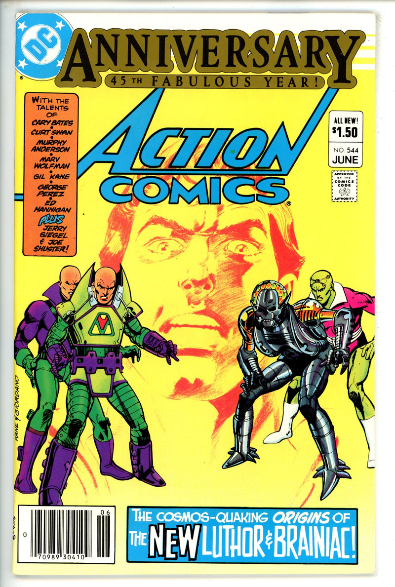 Action Comics Vol 1 544 Newsstand VF+