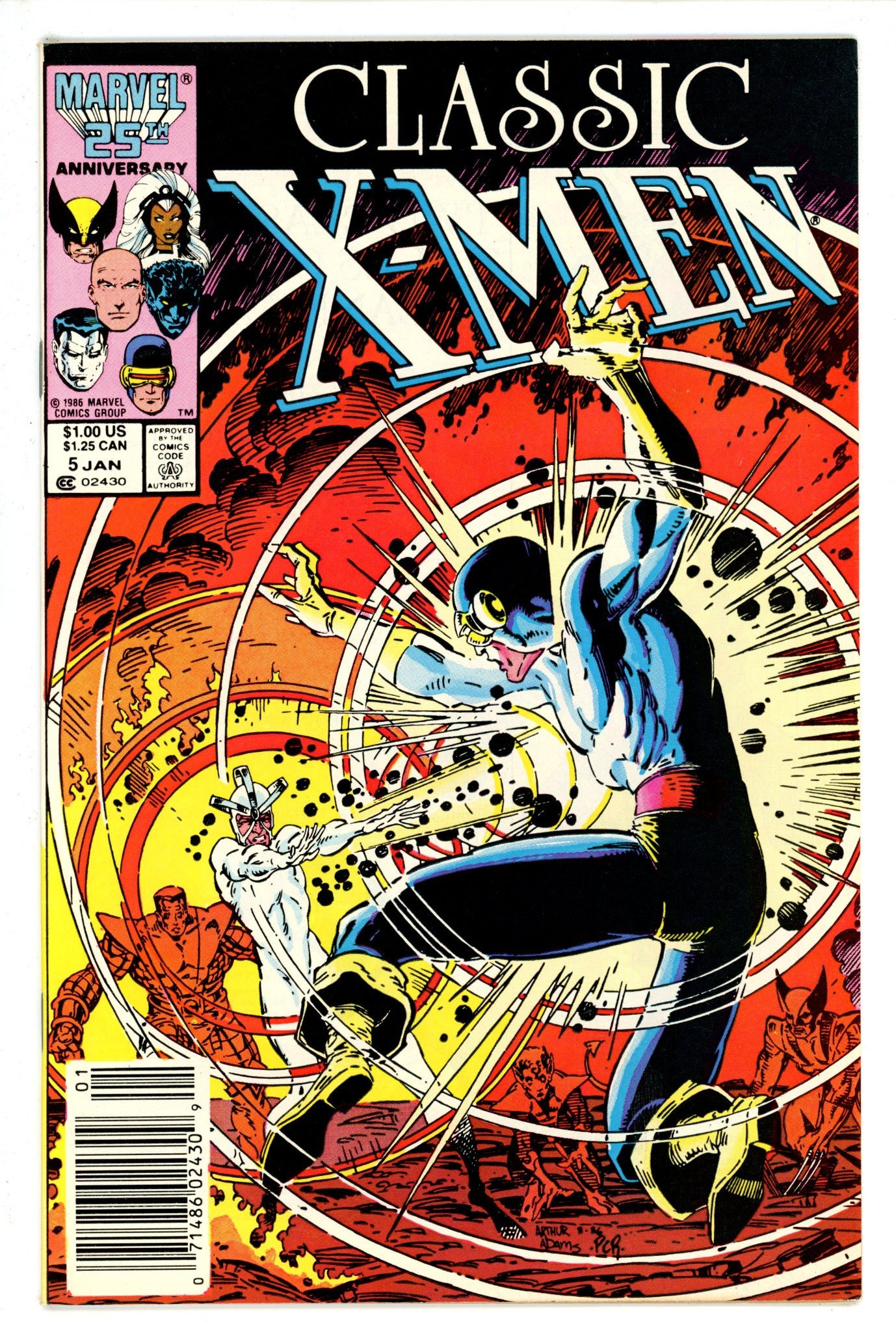 Classic X-Men 5 Newsstand (1986)