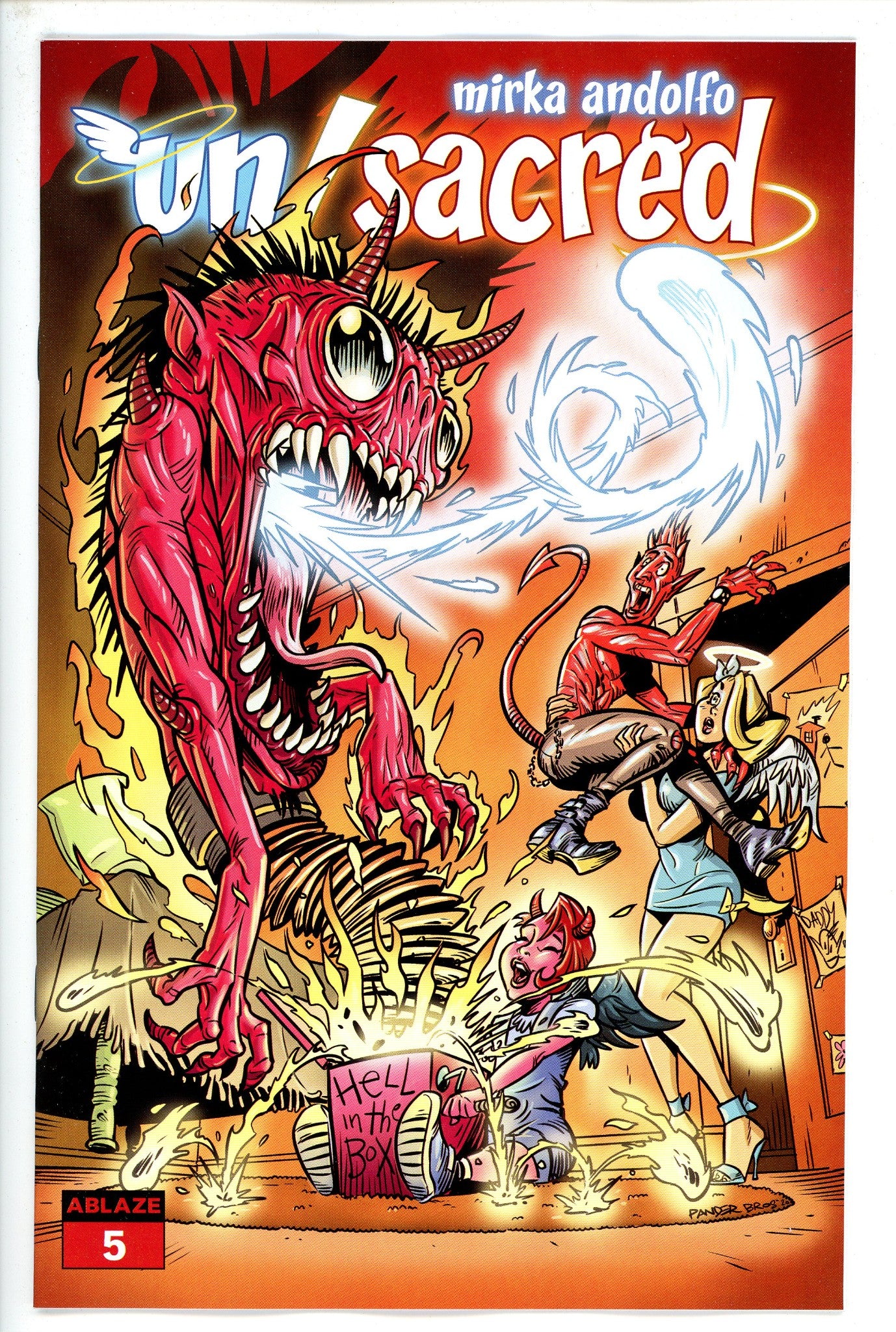 Unsacred Vol 2 5 Variant-Ablaze-CaptCan Comics Inc