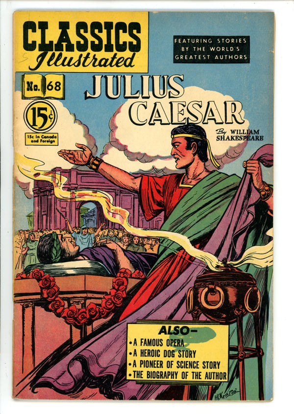 Classics Illustrated Juluis Caesar 68 HRN 67 Canadian FN-