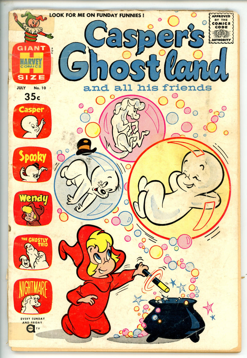 Casper's Ghostland 10 Canadian Price Variant GD (1960)