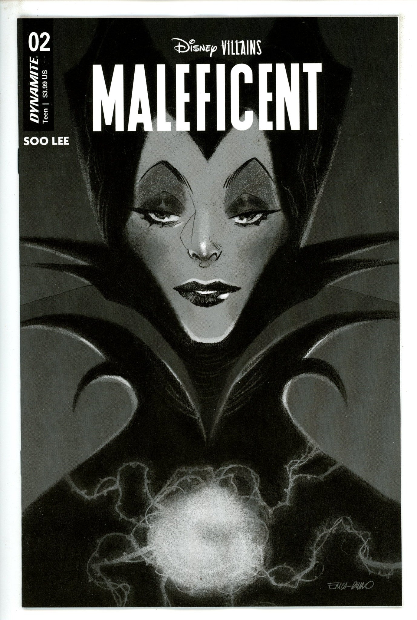 Disney Villains Maleficent 2 Durso B&W Incentive Variant (2023)