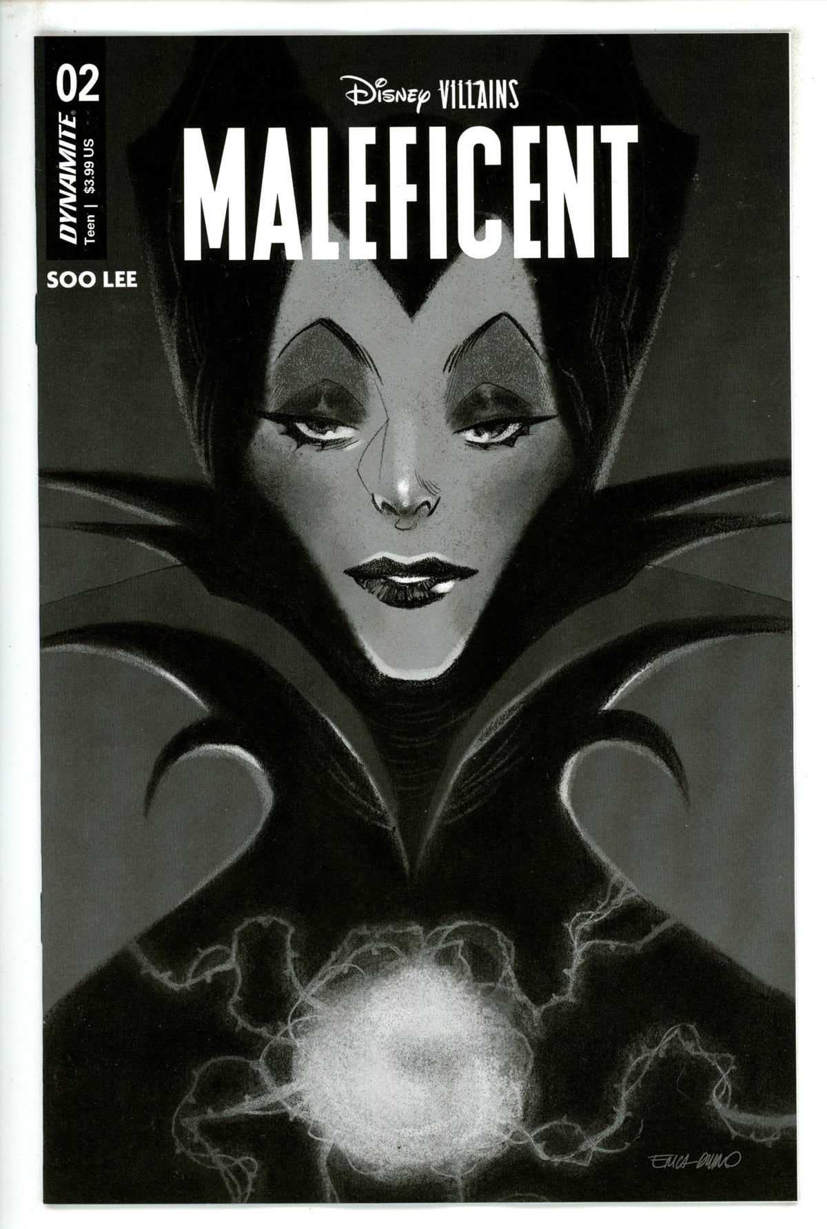 Disney Villains Maleficent 2 Durso B&W Incentive Variant (2023)