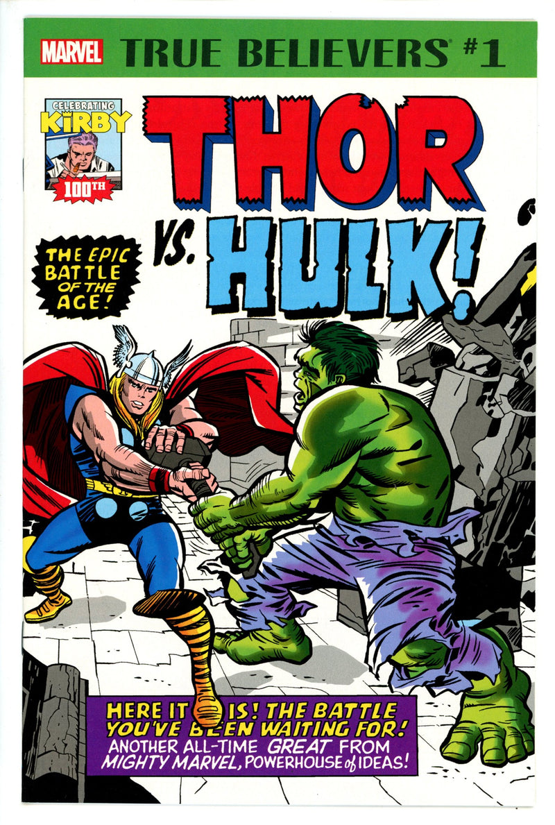 True Believers: Kirby 100th - Thor vs. Hulk [nn] NM-