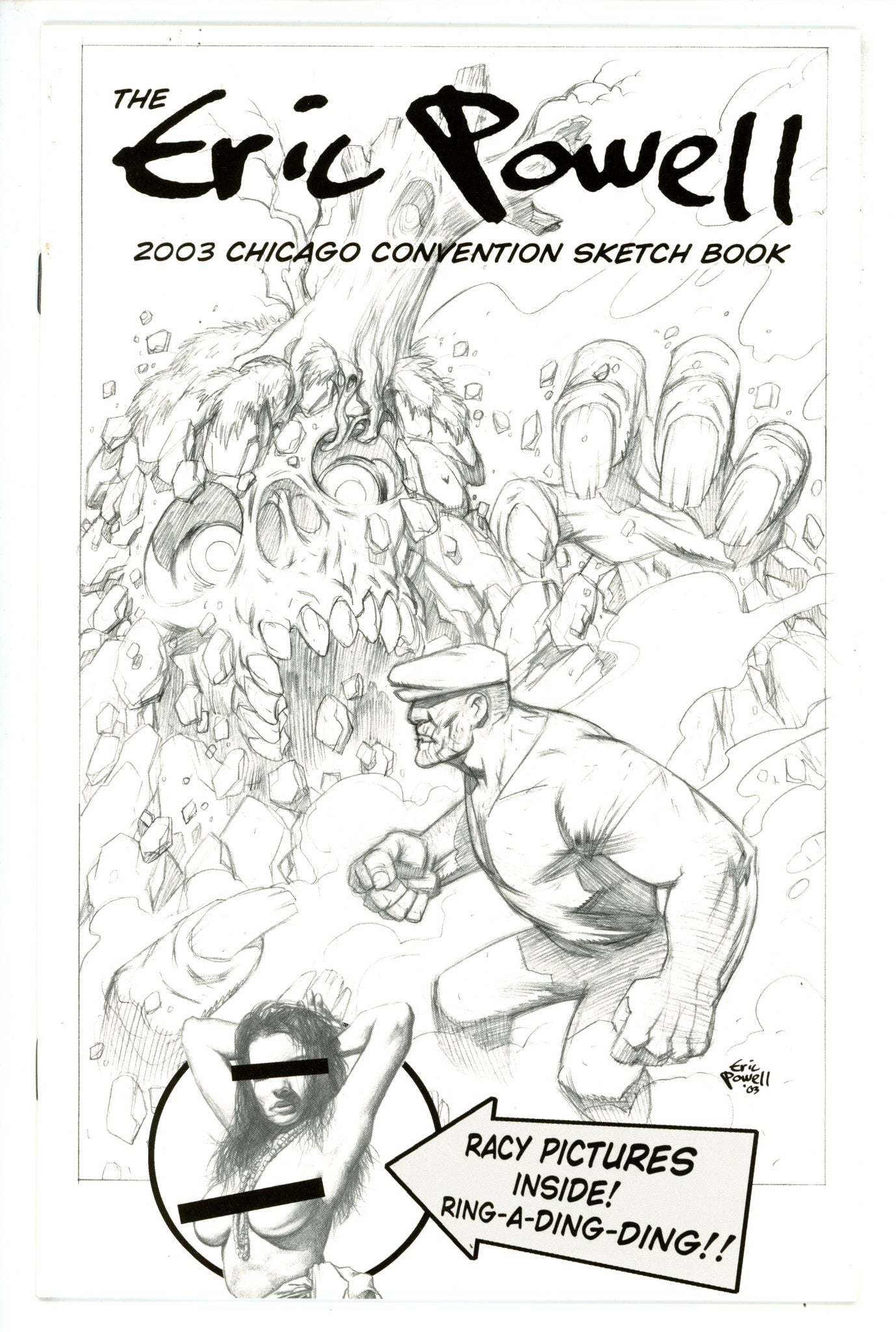 Eric Powell 2003 Chicago Convention Sketch Book [nn] Signed Powell VF+
