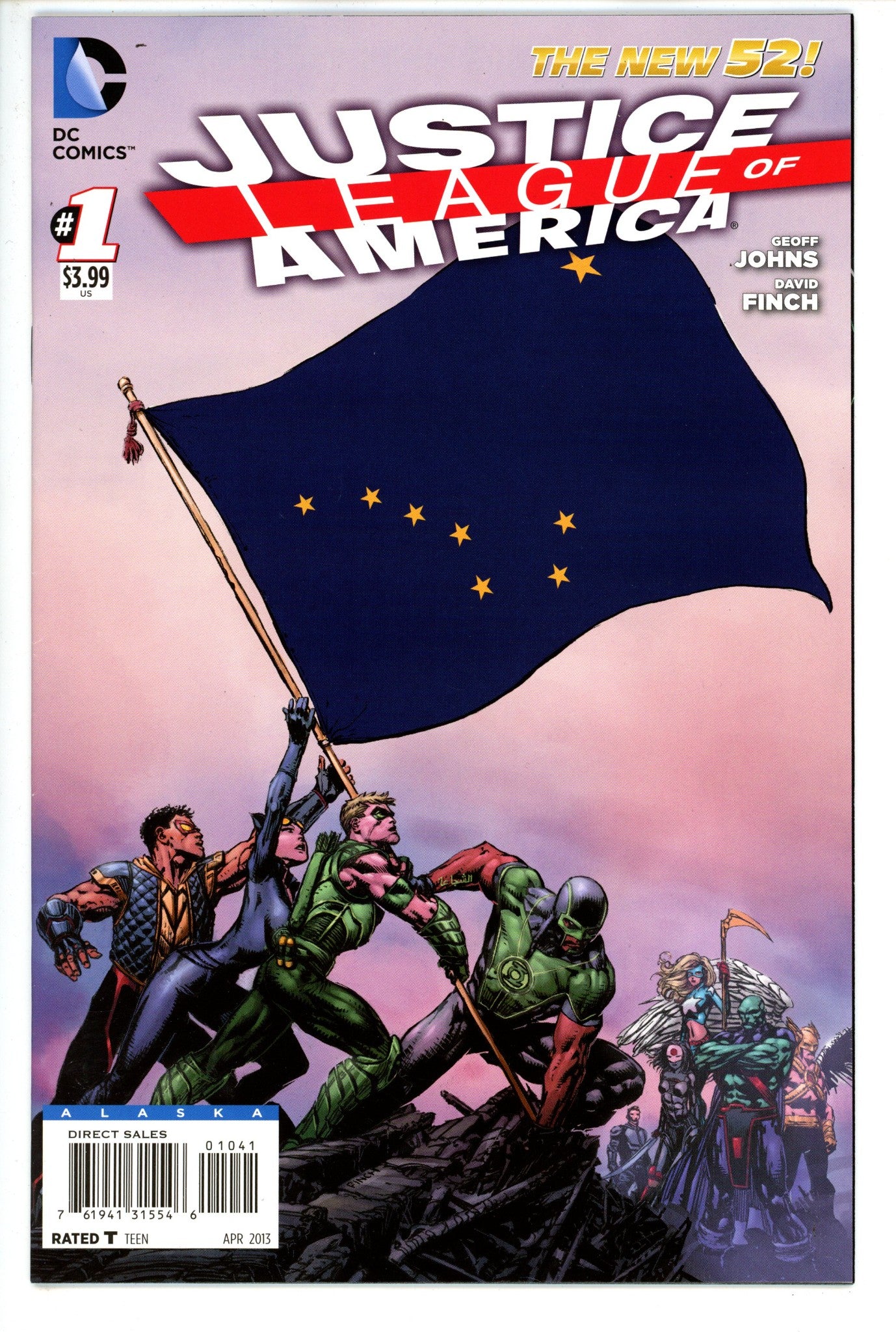 Justice League of America Vol 3 1 Alaska Flag Variant