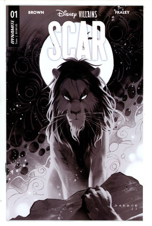 Disney Villains Scar 1 Darboe B&W Incentive Variant (2023)