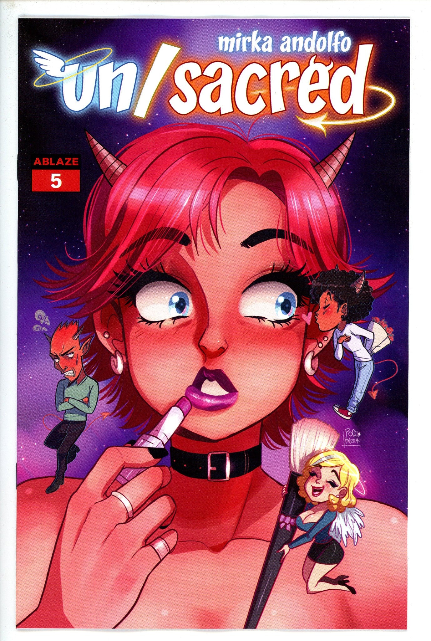 Unsacred Vol 2 5 Pocetta Variant-Ablaze-CaptCan Comics Inc