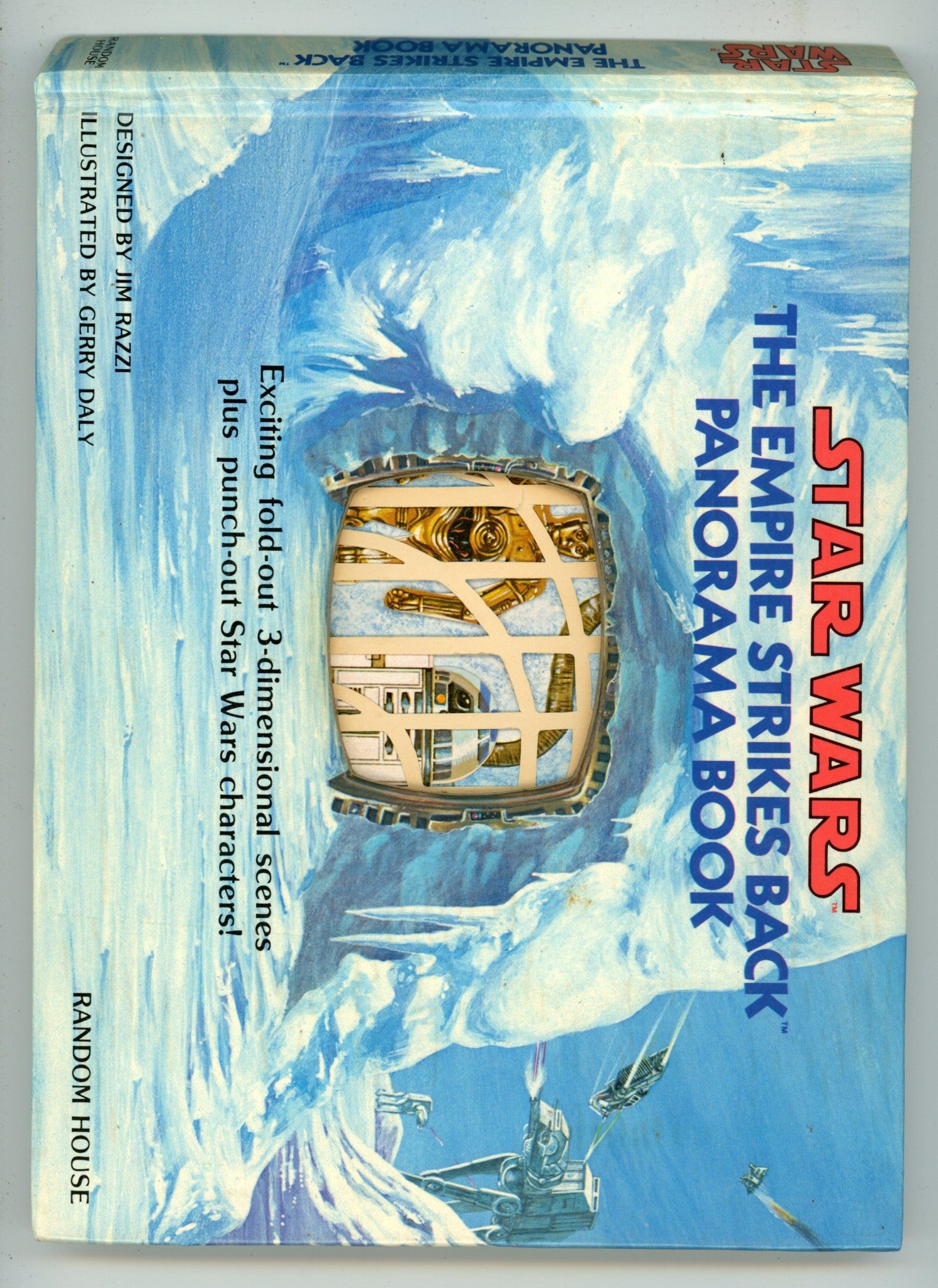 Star Wars The Empire Strikes Back Panorama Book HC MISSING PUNCH OUT CHARACTERS