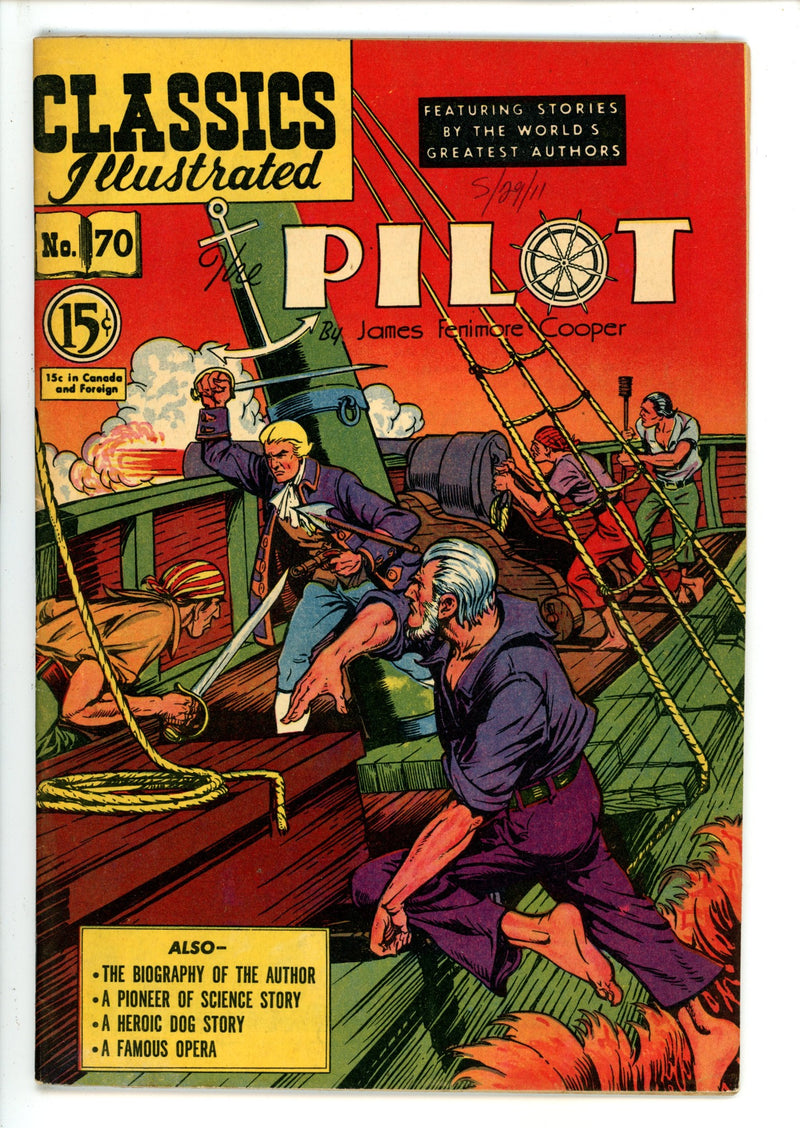 Classics Illustrated The Pilot 70 HRN 75 Canadian FN+