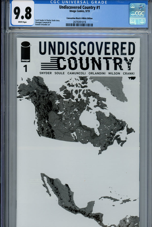 Undiscovered Country 1 B&W Convention CGC 9.8 (2019)