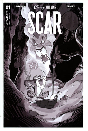 Disney Villains Scar 1 Henderson B&W Incentive Variant (2023)