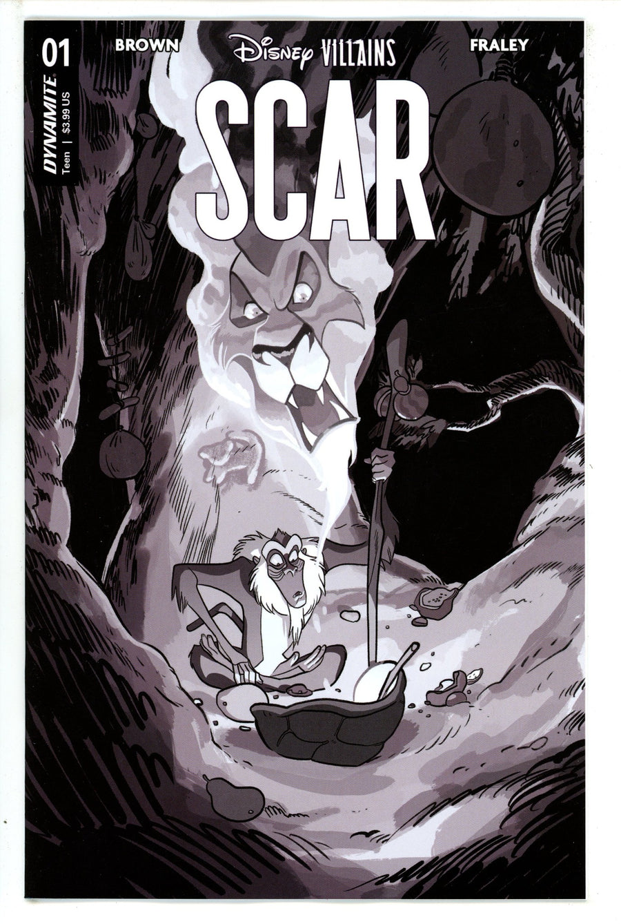 Disney Villains Scar 1 Henderson B&W Incentive Variant (2023)