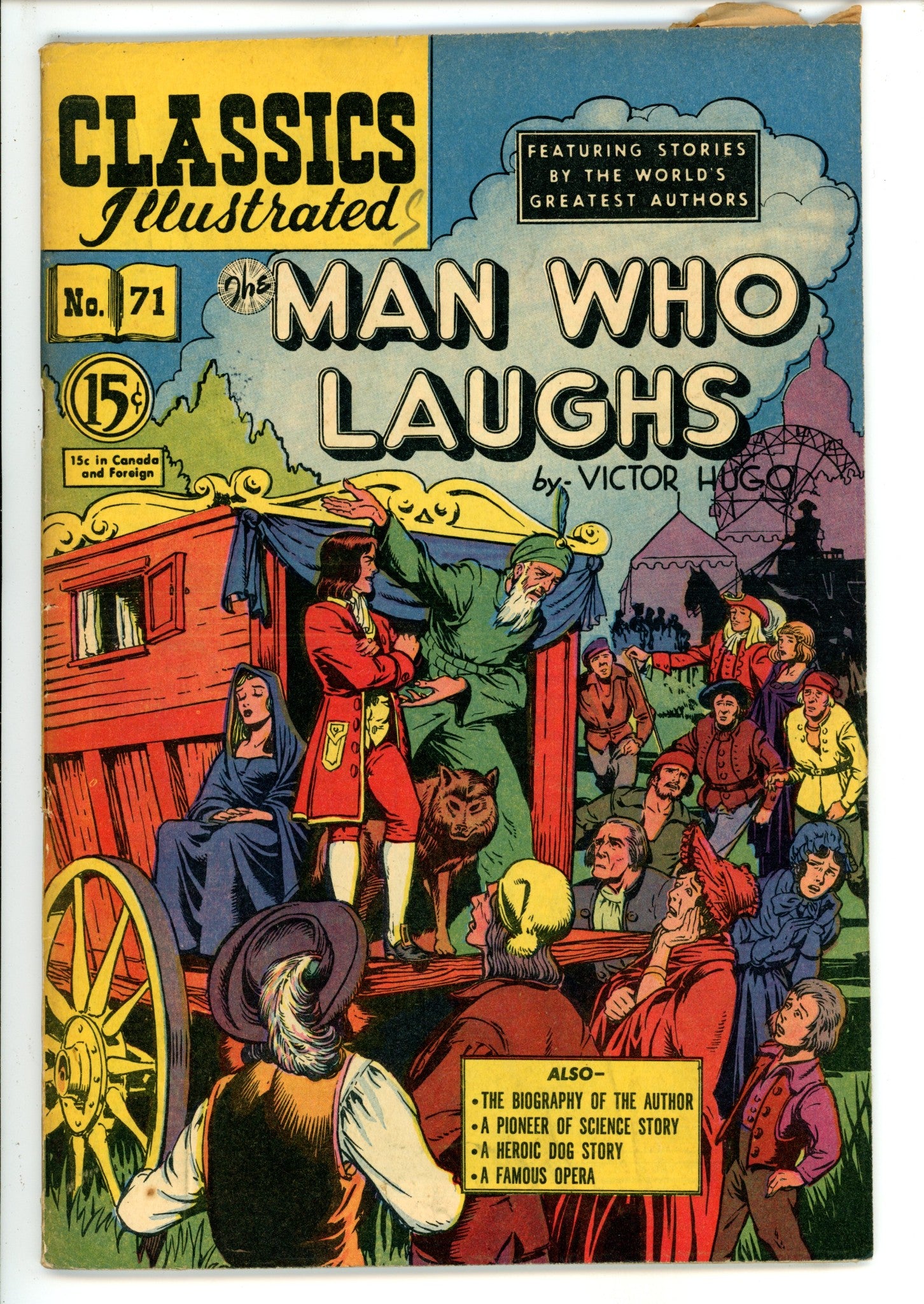 Classics Illustrated The Man Who Laughs 71 HRN 75 Canadian VG/FN