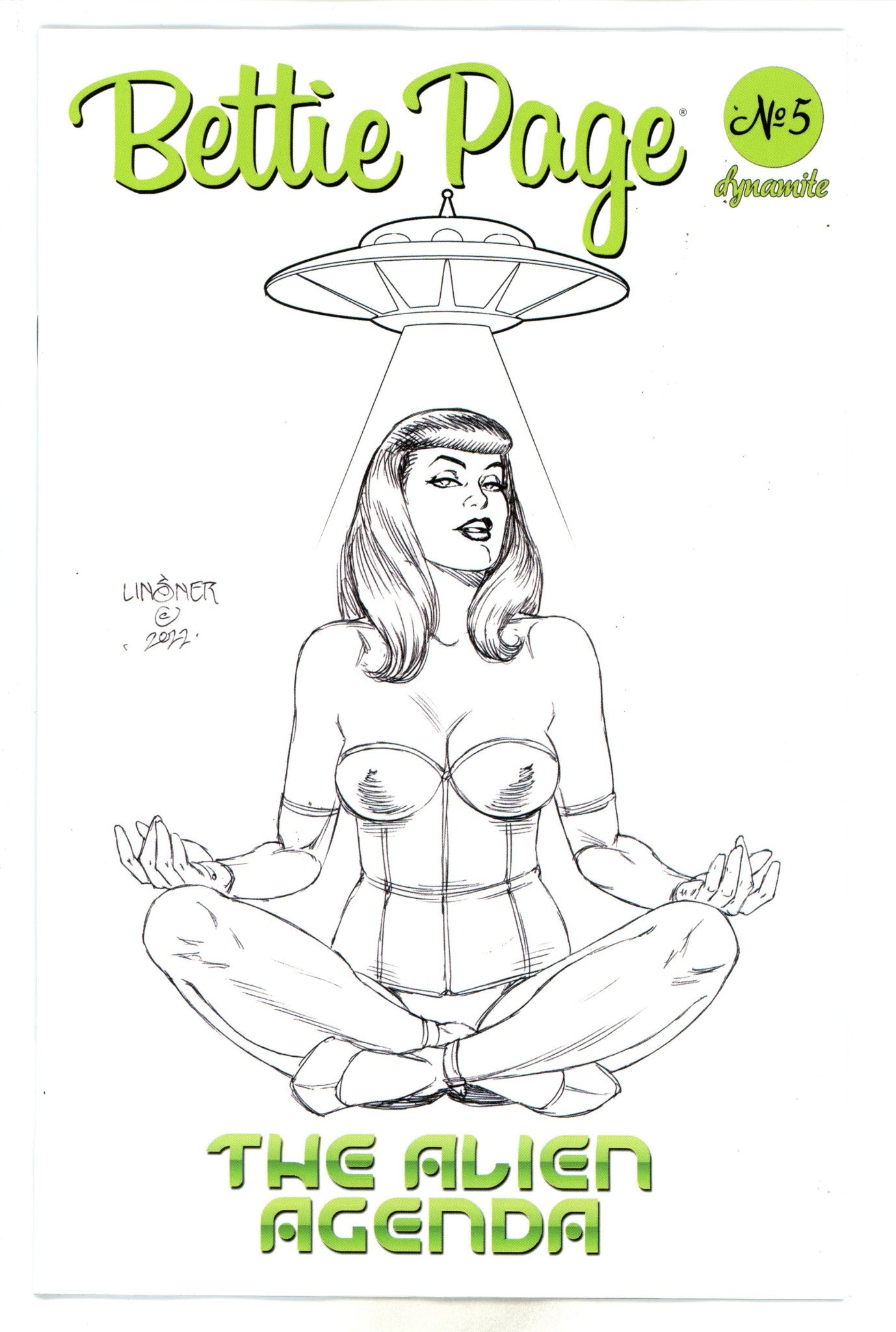 Bettie Page Alien Agenda 5 Linsner Variant