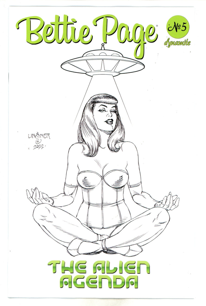 Bettie Page Alien Agenda 5 Linsner Variant