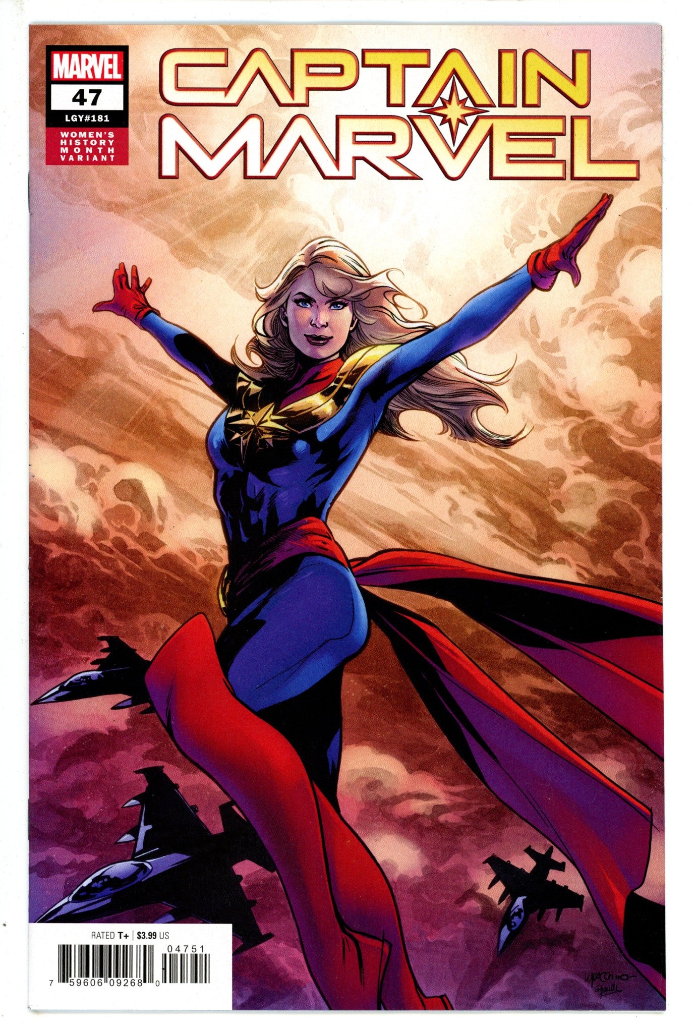 Captain Marvel Vol 11 47 Lupacchino Womens History Variant (2023)