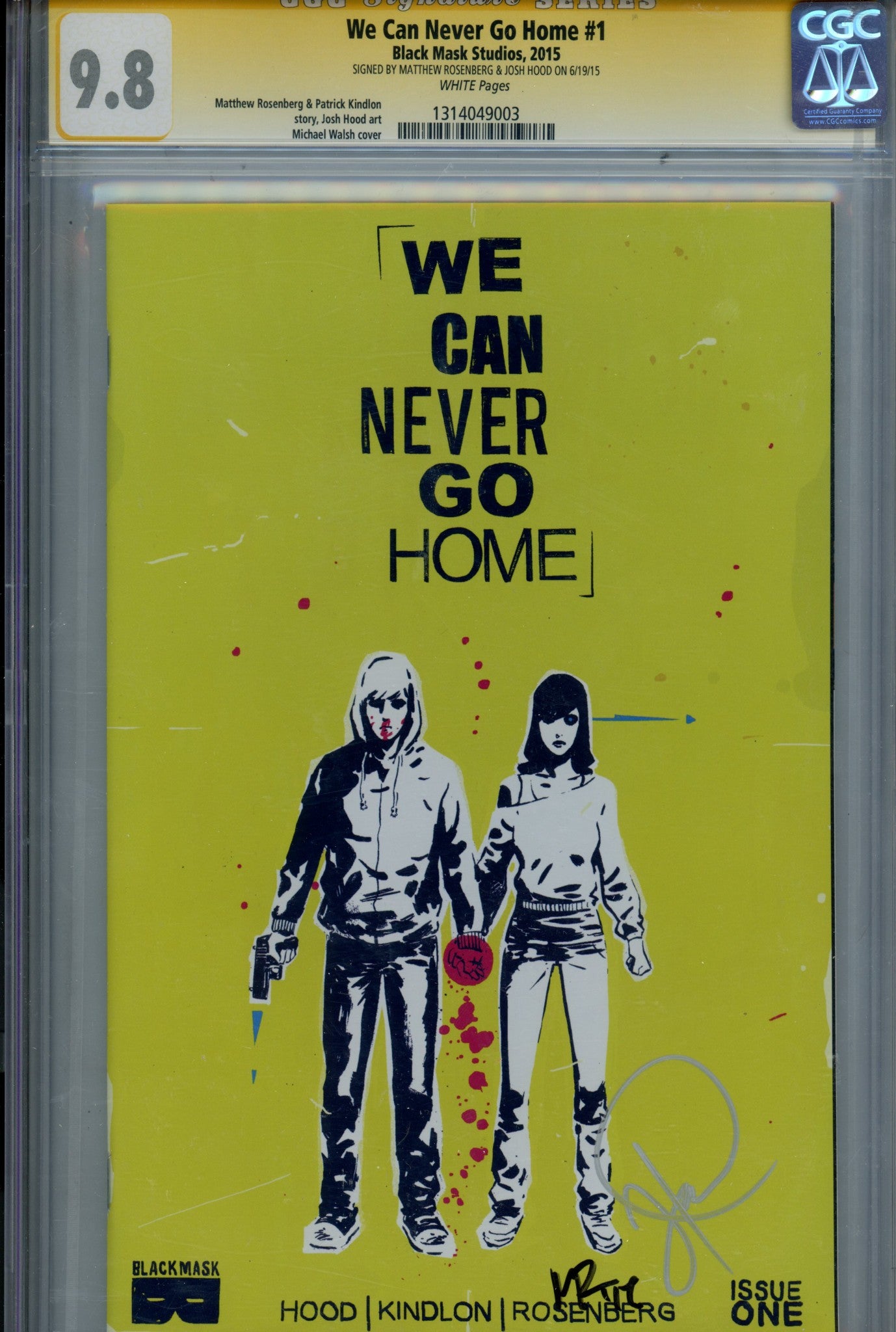 We Can Never Go Home 1 CGC 9.8 Signed (2015)