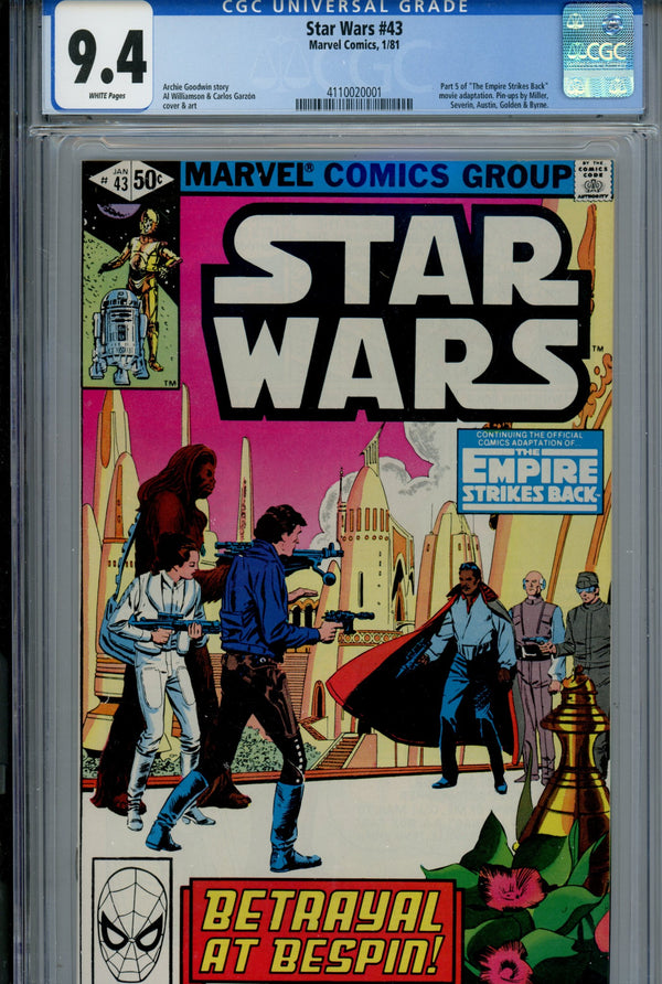 Star Wars Vol 1 43 CGC 9.4 (1981)