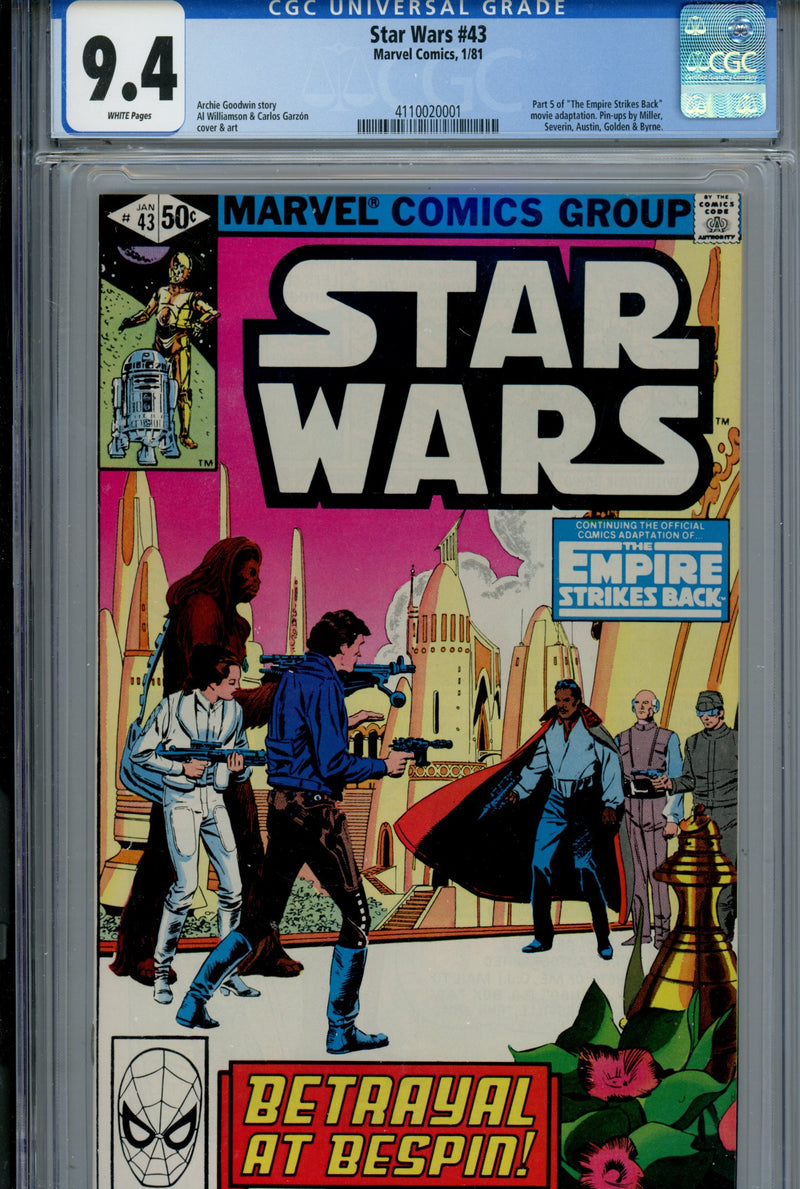 Star Wars Vol 1 43 CGC 9.4 (1981)