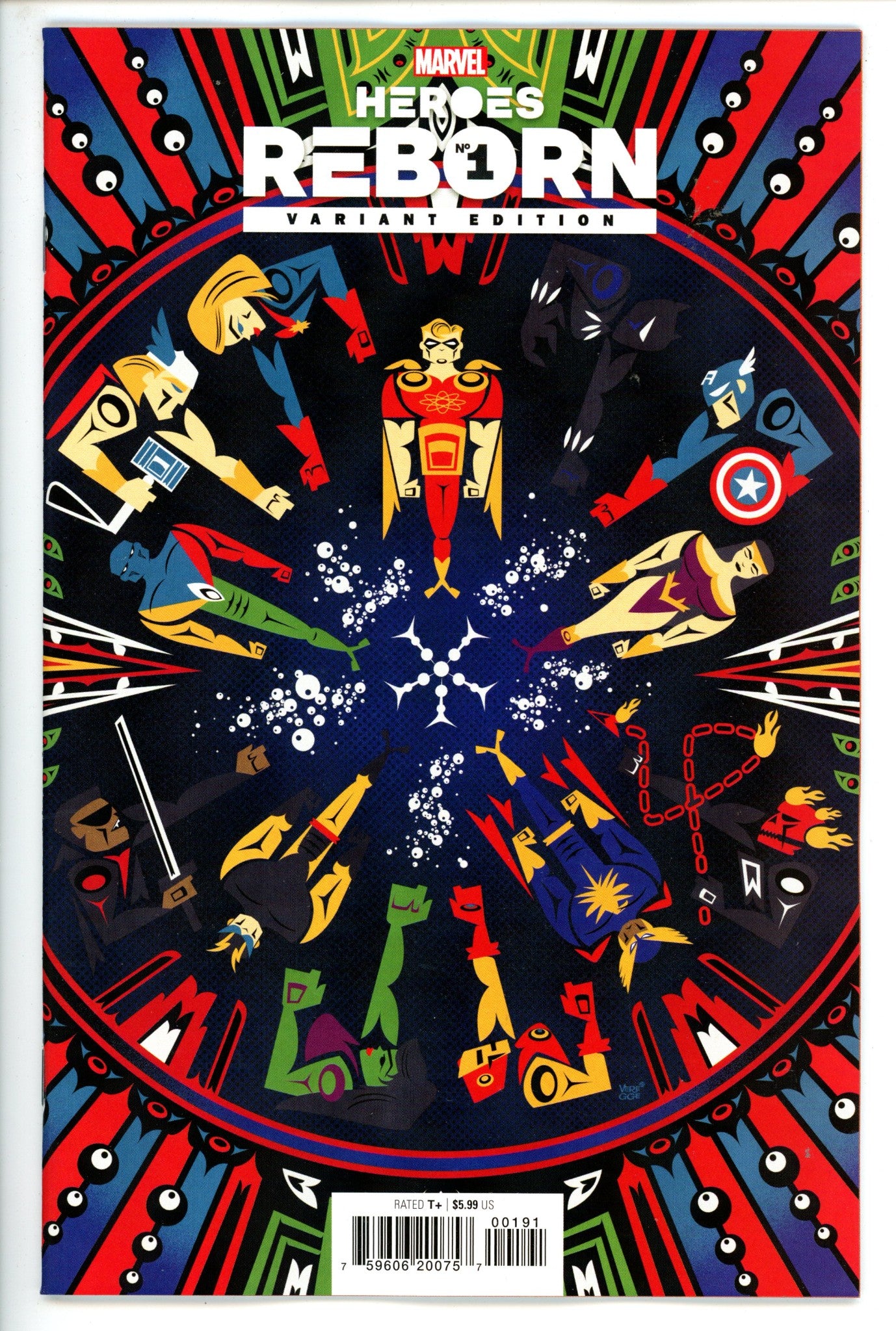 Heroes Reborn 1 Veregge Variant NM+