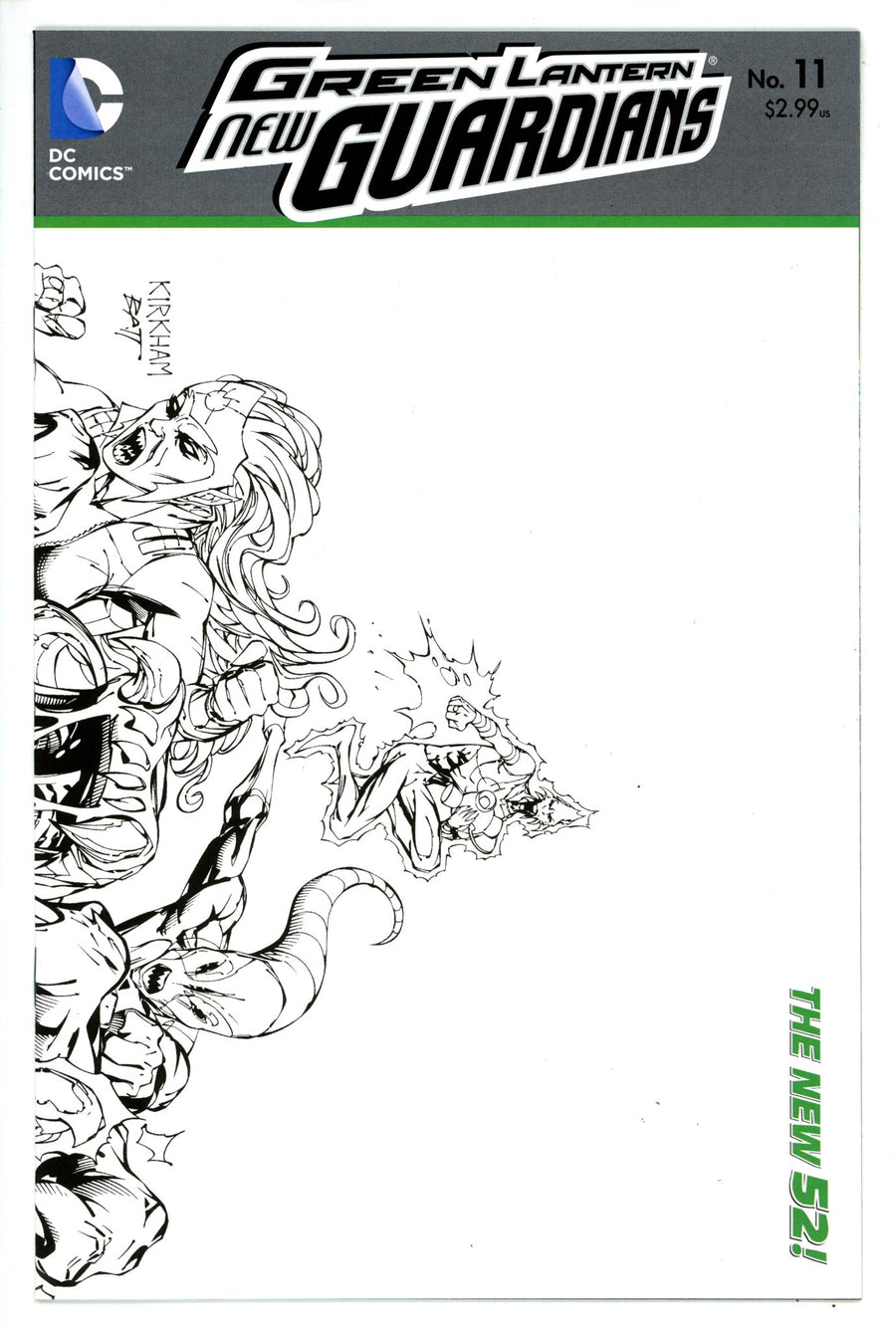 Green Lantern: New Guardians 11 Kirkham Variant