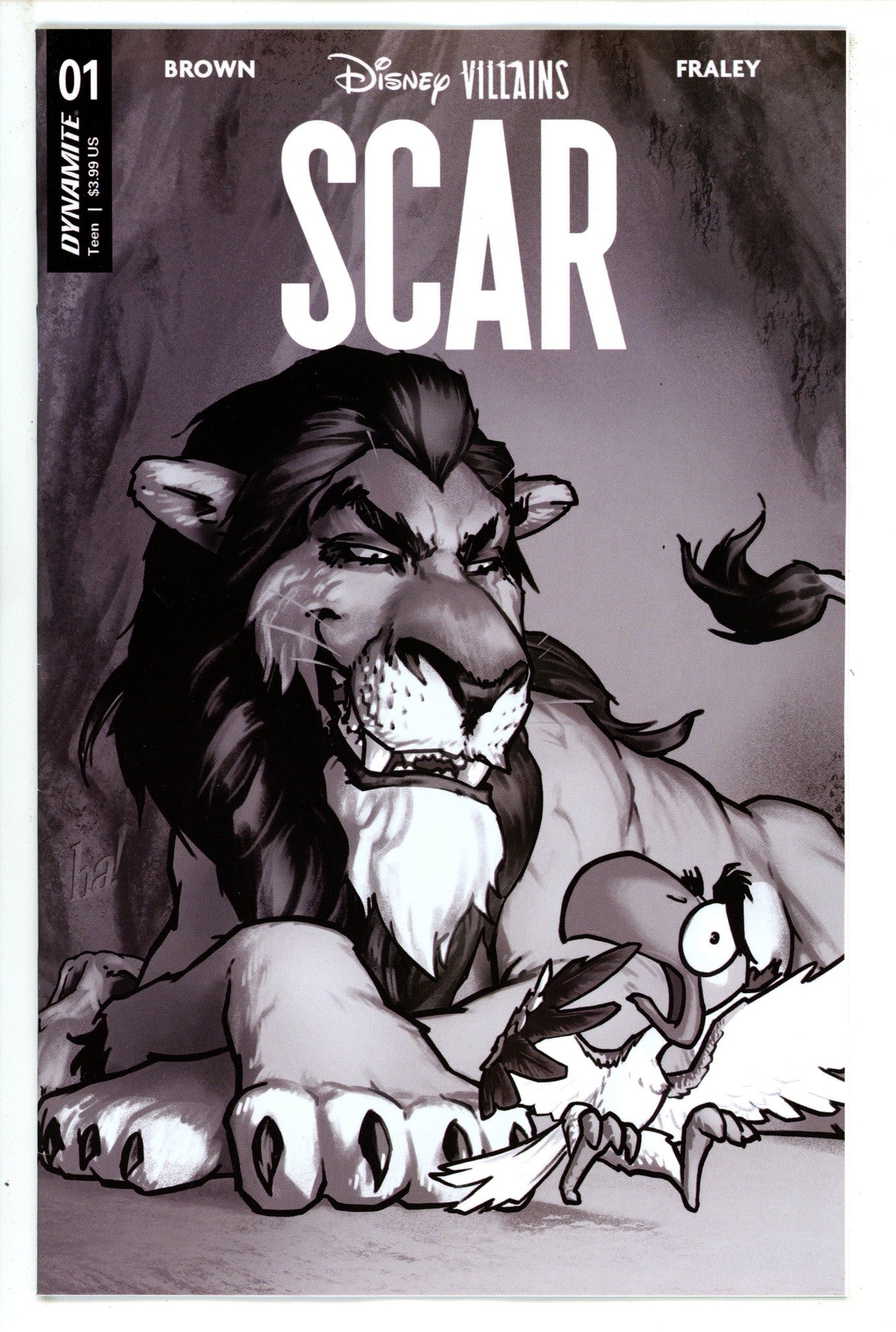 Disney Villains Scar 1 Ha B&W Incentive Variant (2023)