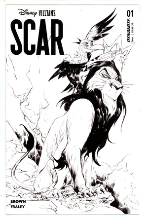 Disney Villains Scar 1 Lee B&W Incentive Variant (2023)
