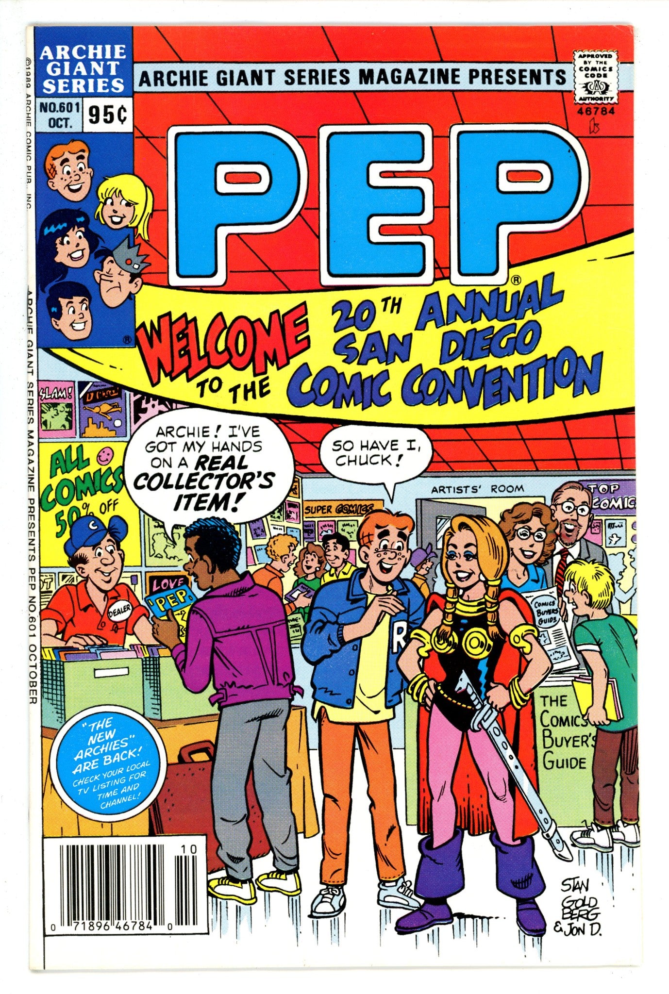 Archie Giant Series Magazine 601 Newsstand VF+ (1989)