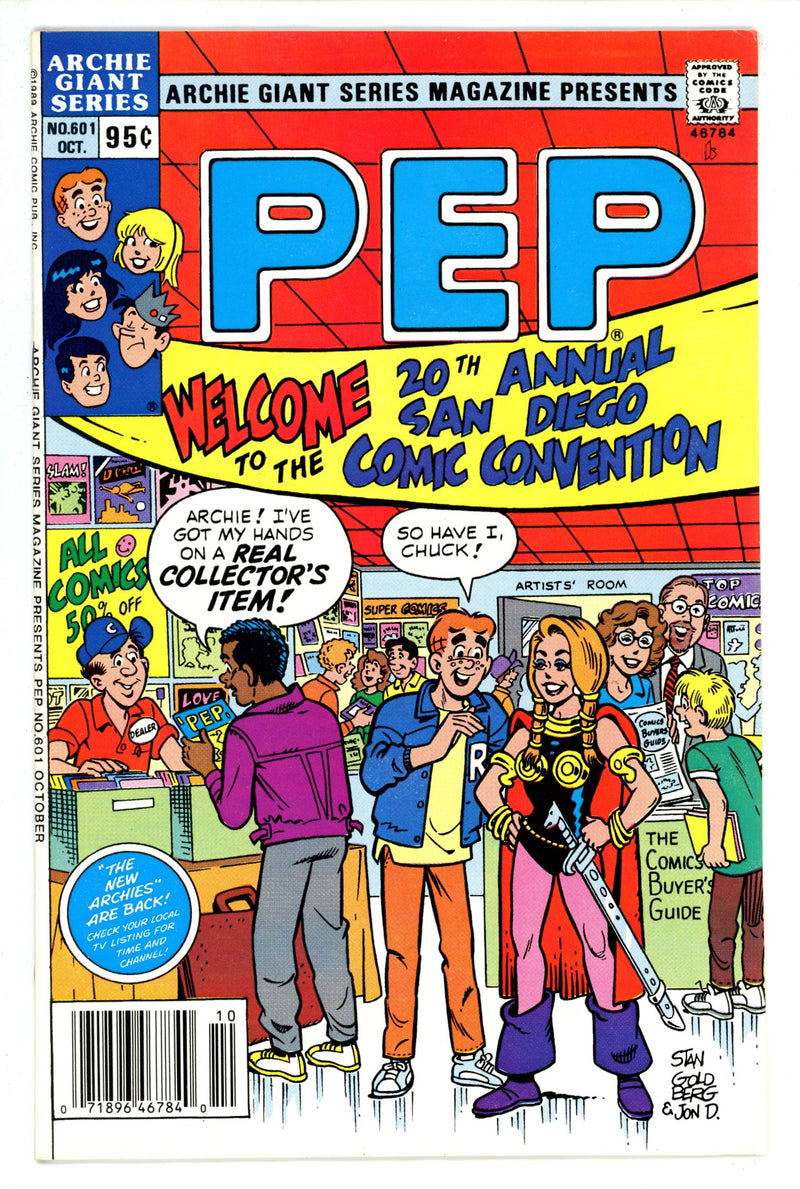 Archie Giant Series Magazine 601 Newsstand VF+ (1989)