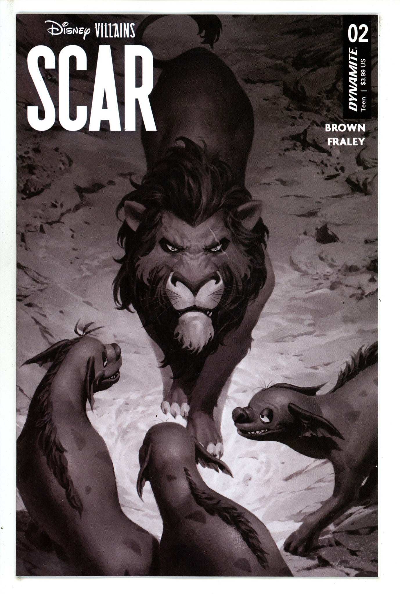 Disney Villains Scar 2 Yoon B&W Incentive Variant (2023)