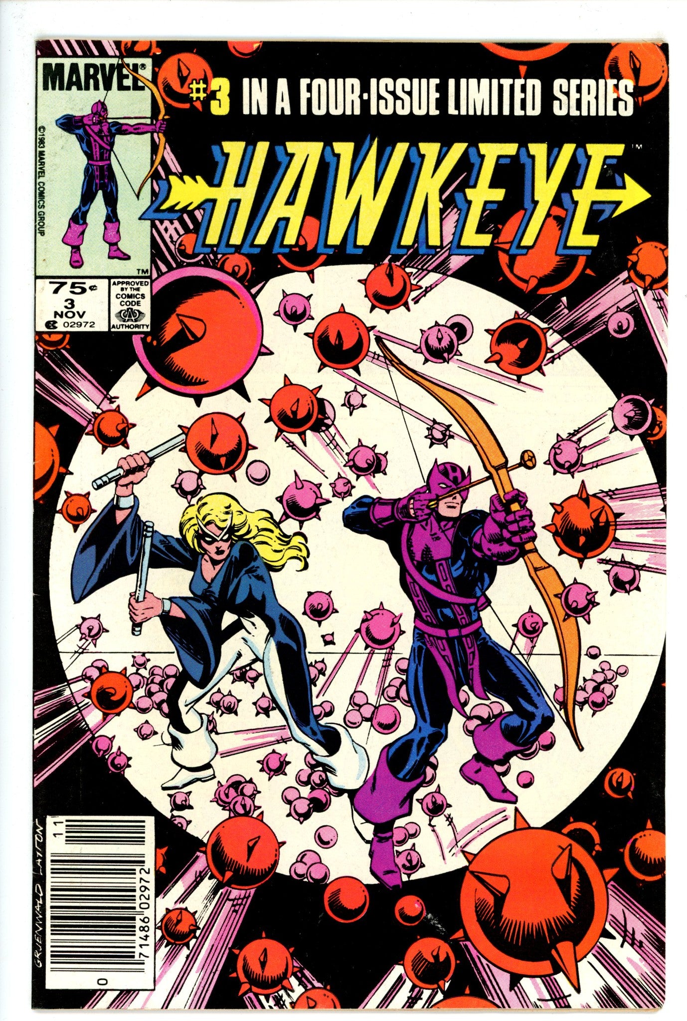 Hawkeye Vol 1 3 Canadian FN