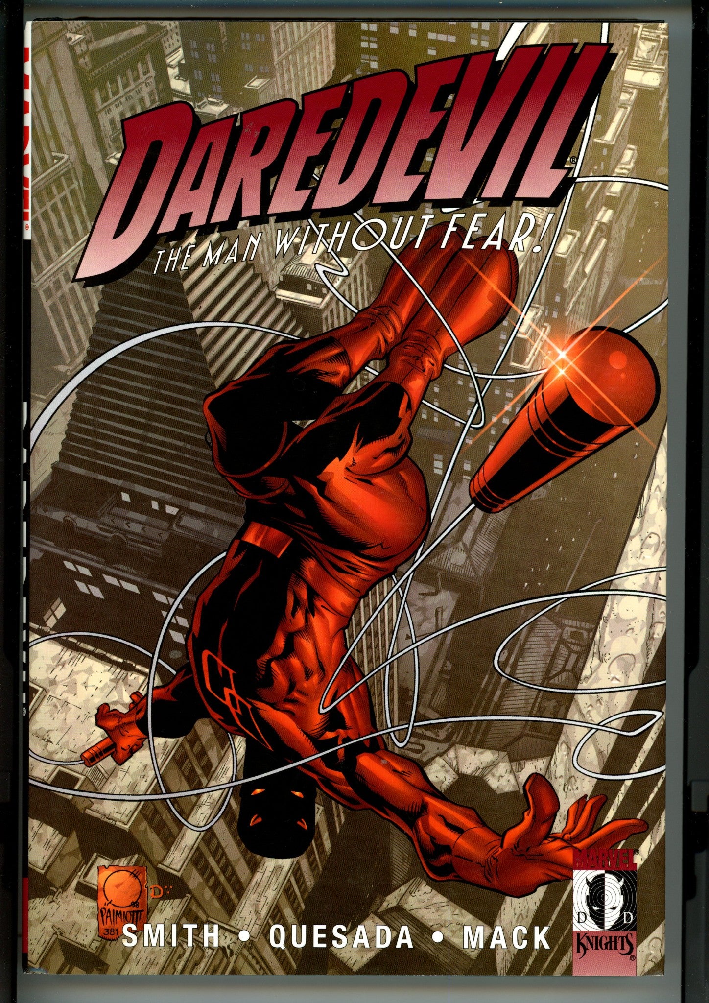 Daredevil the Man Without Fear Signed Quesada HC