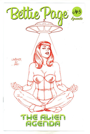 Bettie Page Alien Agenda 5 Linsner Variant