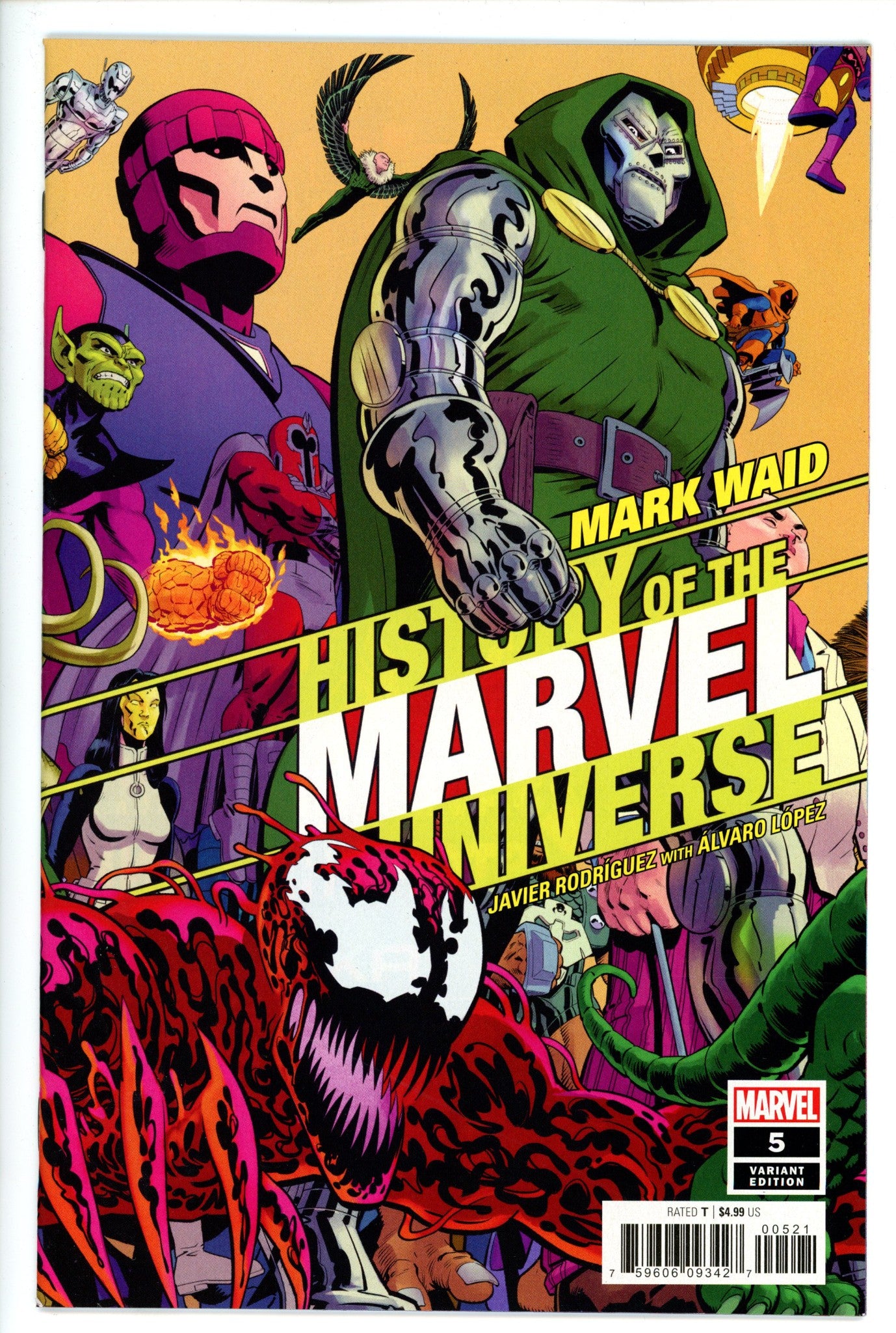 History of the Marvel Universe 5 Variant