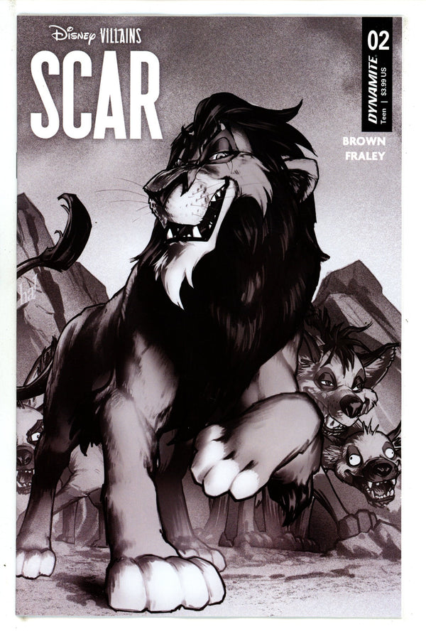 Disney Villains Scar 2 Ha B&W Incentive Variant (2023)